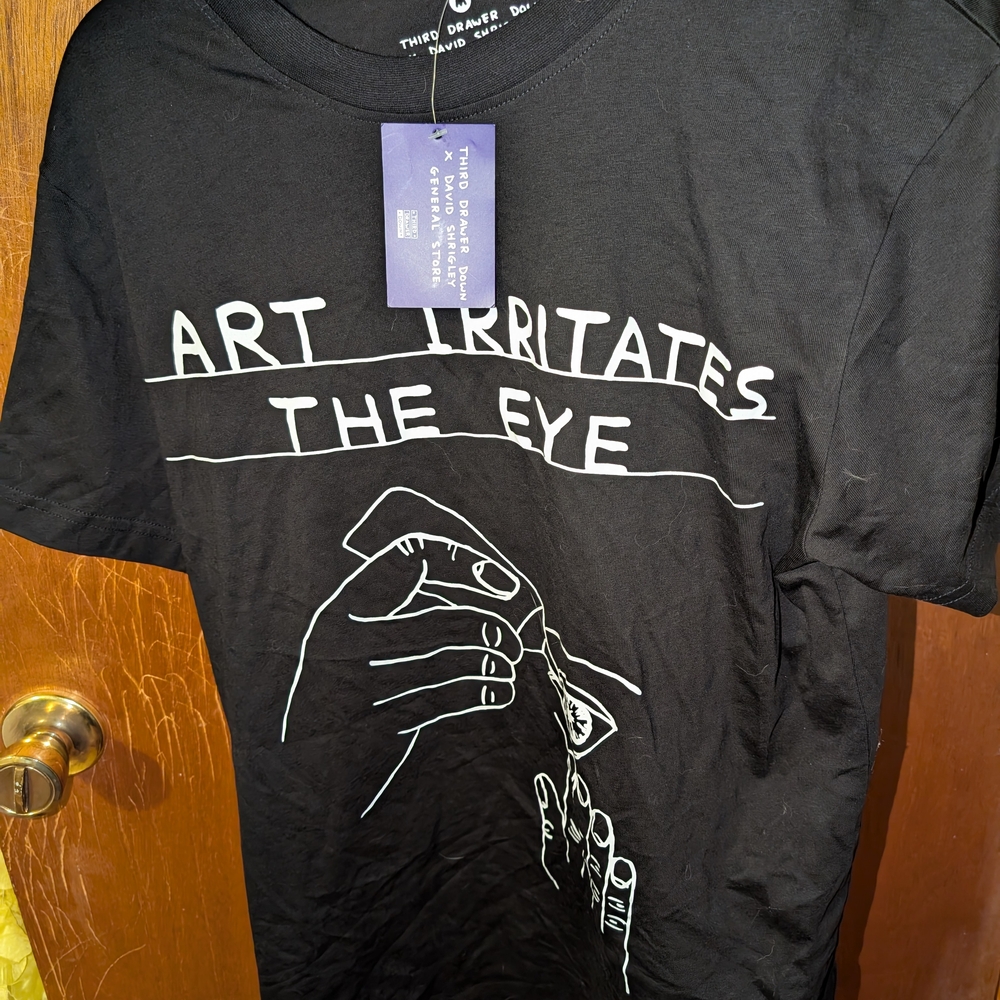 Black Graphic Tee - Art Irritates the Eye